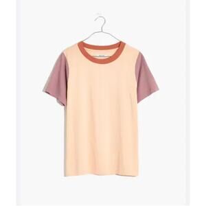 Madewell Supima® Cotton Essential Ringer Tee in Colorblock